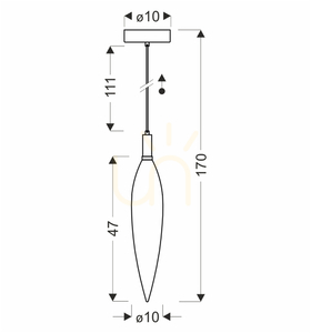Závesná lampa NORDIC transparentná G9 5W CANDELLUX 31-51349 small 4