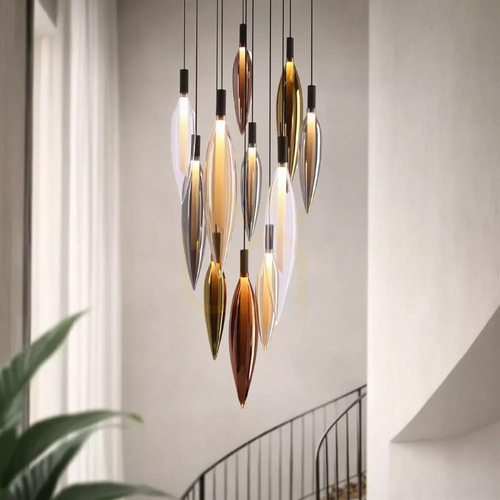 Skontrolujte Závesné svietidlo Candellux NORDIC 30-51271, 11×G9, čierne, viacfarebné sklo