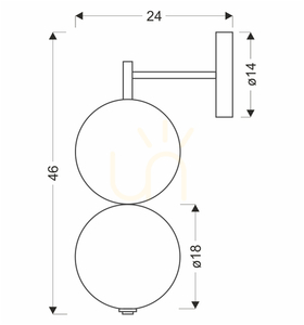 Priehľadná nástenná LED lampa PLAYA 10W CANDELLUX 22-50496 small 1