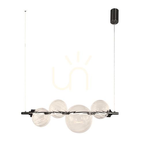 Skontrolujte PLAYA transparentná LED 12W závesná lampa CANDELLUX 34-50502