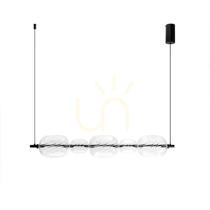 Závesné svietidlo Candellux PLAYA čierne s čírym sklom LED 15 W 86 cm 35-50526 small 4