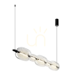 Závesné svietidlo Candellux PLAYA čierne s čírym sklom LED 15 W 86 cm 35-50526 small 6