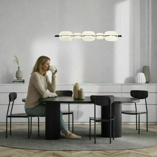Skontrolujte Závesné svietidlo Candellux PLAYA čierne s čírym sklom LED 15 W 86 cm 35-50526