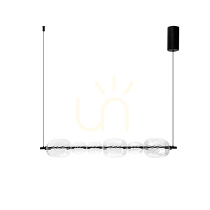 Závesné svietidlo Candellux PLAYA 36-50533, čierne s čírym sklom, LED 17 W 3000 K, 97 cm small 4