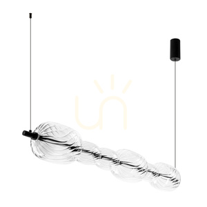 Závesné svietidlo Candellux PLAYA 36-50533, čierne s čírym sklom, LED 17 W 3000 K, 97 cm small 5