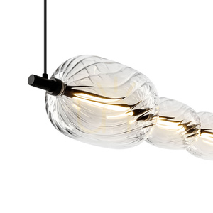 Závesné svietidlo Candellux PLAYA 36-50533, čierne s čírym sklom, LED 17 W 3000 K, 97 cm small 6