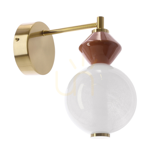 Skontrolujte FLORES hnedá LED 7W nástenná lampa CANDELLUX 21-50694