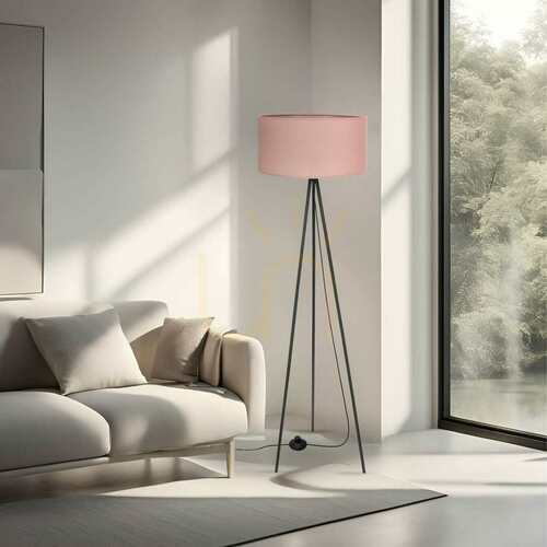 Skontrolujte Stojacia lampa CANDELLUX SHANTI 51-38715, čierna so svetlovresovým tienidlom, 1×E27 40 W