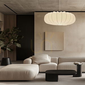 Závesné svietidlo Candellux CAFEE 31-39224, krémové tienidlo 66 cm, 1×E27 small 5