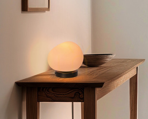 Stolová lampa Candellux STONES 41-35219, tienidlo Ø 20 cm, bielo-čierna, E27 40 W small 2