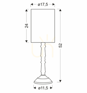 Stolná lampa CARDINALE sivá E27 40W CANDELLUX 41-37954 small 3