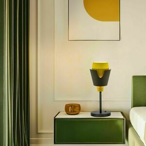Stolná lampa Candellux FALUN sivo-žltá E27 40 W 50501150 small 2