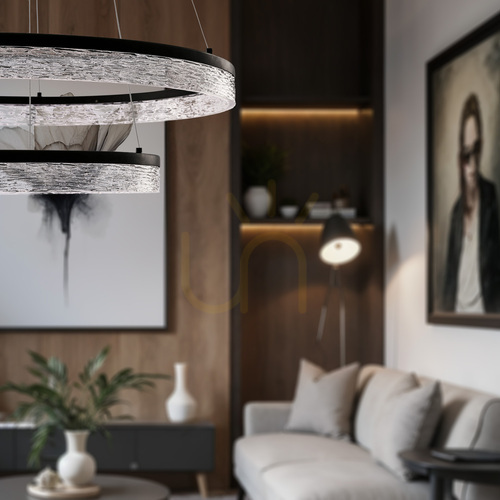 Skontrolujte FROZI čierna LED 38W závesná lampa CANDELLUX 32-35561