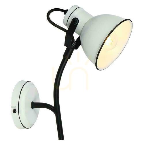 Skontrolujte Nástenná lampa ZUMBA biela čierna E14 40W CANDELLUX 91-72122