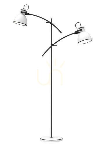Skontrolujte Stojacia lampa ZUMBA biela čierna E27 2x40W CANDELLUX 52-72672