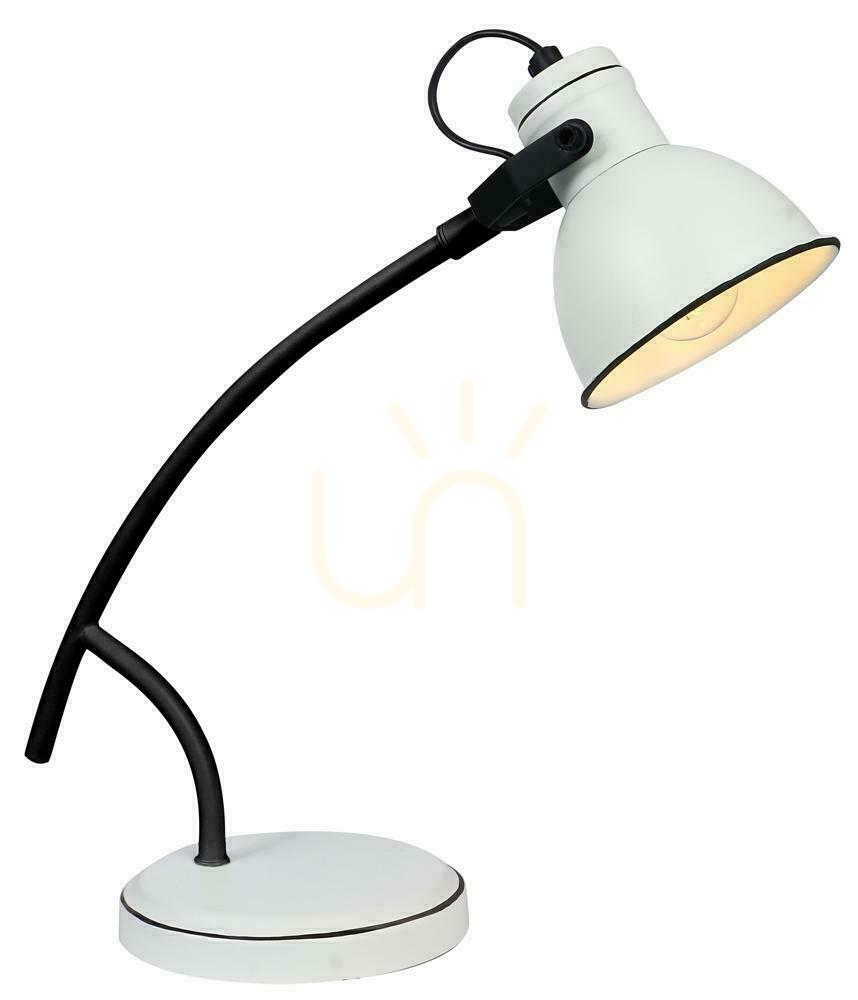 Stolní lampa ZUMBA bílá černá E14 40W CANDELLUX 41-72085