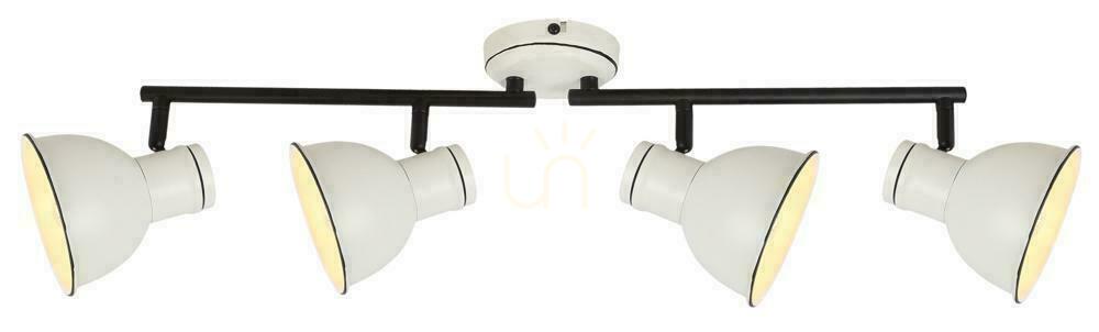 Stropné svietidlo ZUMBA biele čierne E14 4x40W CANDELLUX 94-72153