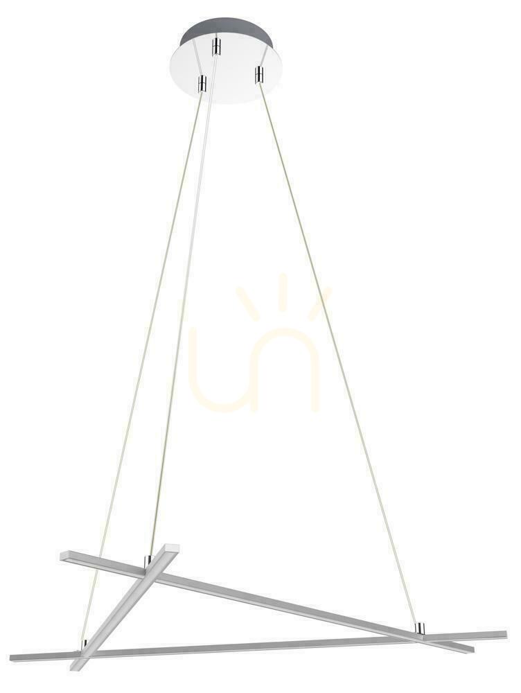 ANDROS strieborná 30W závesná LED lampa CANDELLUX A0020-330