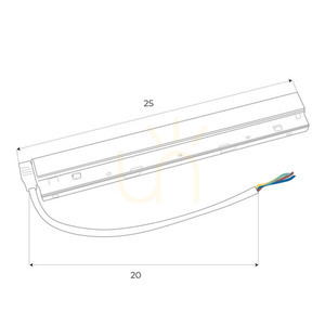 Vnútorný napájací zdroj 300 W pre magnetické zbernice biely MAXLIGHT MA0032. small 1