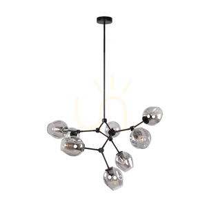 Závesná lampa Italux Ferral čierna E27 8x, SKU PND-75075-8-BK-SG 3 Závesná lampa Italux Ferral čierna E27 8x, SKU PND-75075-8-BK-SG small 3