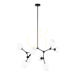 Závesná lampa Italux Ferral čierna E27 8x bodová PND-75075-8-BK-WG small 2