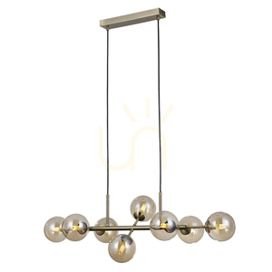 Závesné LED svietidlo Italux Erimida 8x 5W jantárové sklo PND-2244-8A-AB small 1