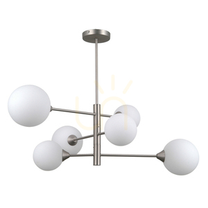 Závesná lampa Italux Evora strieborná 6x G9 PND-55342-6-SN small 2