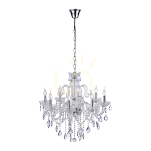 Krištáľový luster Paul Neuhaus GRACIA 3081-00 priehľadný 8×E14 71 cm small 1