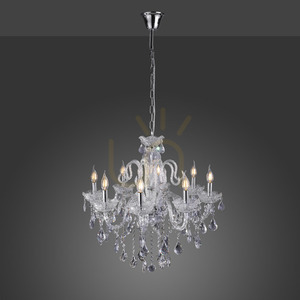 Krištáľový luster Paul Neuhaus GRACIA 3081-00 priehľadný 8×E14 71 cm small 5