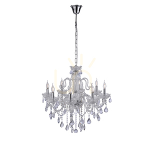 Krištáľový luster Paul Neuhaus GRACIA 3081-00 priehľadný 8×E14 71 cm small 9