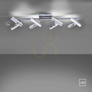 RICO Plafond 11278-55 Silver 8xLED small 10