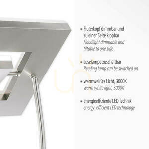 Stojacia lampa HELIA 11776-55 Silver 3xLED small 3