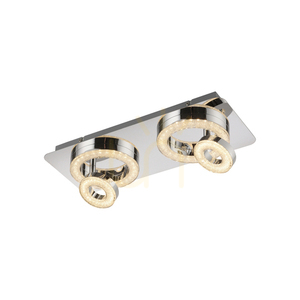 TIM Plafond 14521-17 Chrome 4xLED small 7
