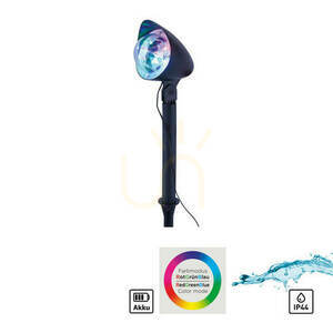 DISCO Záhradná lampa 19035-18 čierna 1xLED small 1