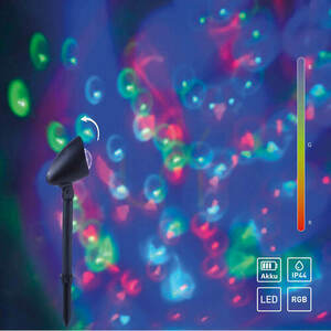DISCO Záhradná lampa 19035-18 čierna 1xLED small 5