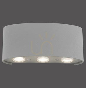 Strieborné LED nástenné svietidlo CARLO 9488-21 6×LED small 0