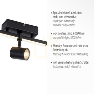 Plafón BARIK 6523-18 Black 2xGU10 3 Plafón BARIK 6523-18 Black 2xGU10 small 3