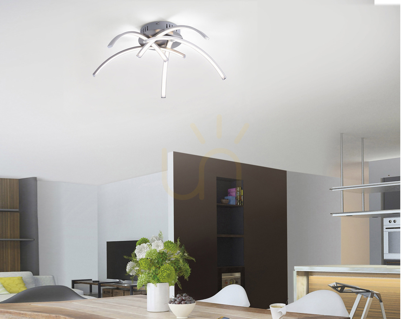 Šou VALERIE Plafond 15340-55 Silver 5xLED VALERIE Plafond 15340-55 Silver 5xLED