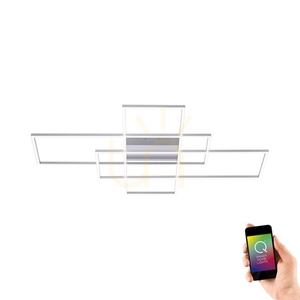 Plafond Q-INIGO 8195-55 Silver 3xLED small 10