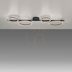 Plafón MINI RITUS 14211-18 Black 4xLED small 5