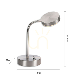 Stolná lampa HENSKEN 14419-55 Silver 1xLED small 7