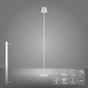 Záhradná lampa EURIA 19252-16 biela 1xLED small 11