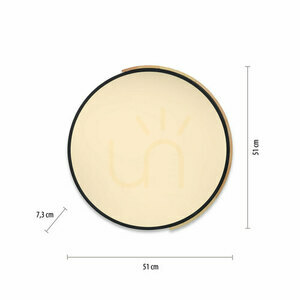 Q-BILA Plafond 6071-18 Black 1xLED small 7