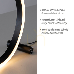Stolová lampa RITUS 15390-13 antracit 1xLED small 3