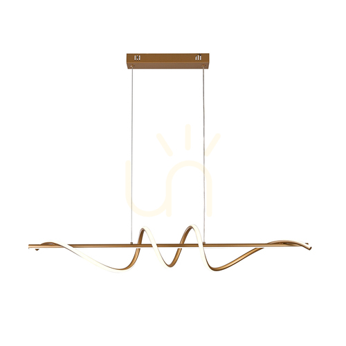 Skontrolujte Závesné LED svietidlo Italux Bastelo zlaté PND-24154-GD