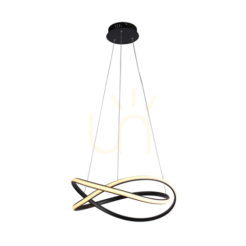 Skontrolujte LED závesné svietidlo Italux Rumio čierne 50 cm PND-23917-BK