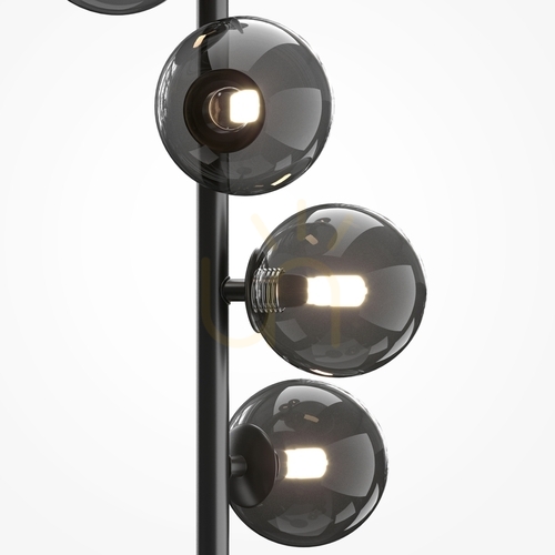 Skontrolujte Stojacia lampa Maytoni Dallas MOD545FL-06B čierna, 6×G9, 150 cm