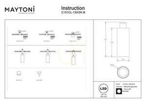 Stropné svietidlo FOCUS LED C151CL-13W3K-B Maytoni small 7