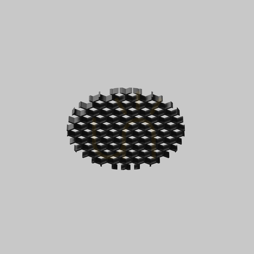 Skontrolujte Svetelný filter Honeycomb 32 mm pre Dip 10W HoneyComb001-D32 Maytoni