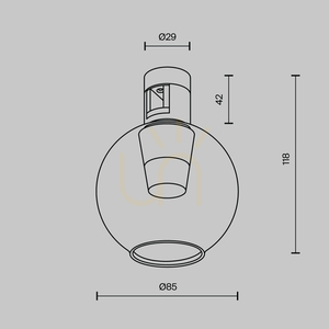 BUBBLE koľajnicová lampa TR148-1-3W3K-B-DE Maytoni small 9